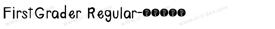 FirstGrader Regular字体转换
